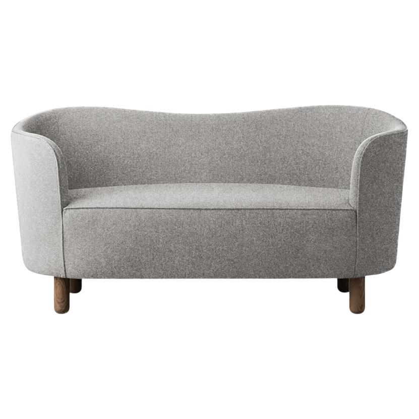 Grey Sahco Zero and Smoked Oak Mingle Sofa by Lassen