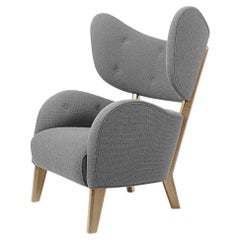 Grey Sahco Zero Natural Oak My Own Chair Lounge Chair by Lassen