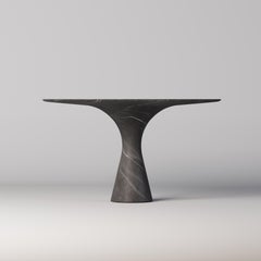 Grey Saint Laurent Contemporary Marble Square Table M/S 125 by Angelo Alinea