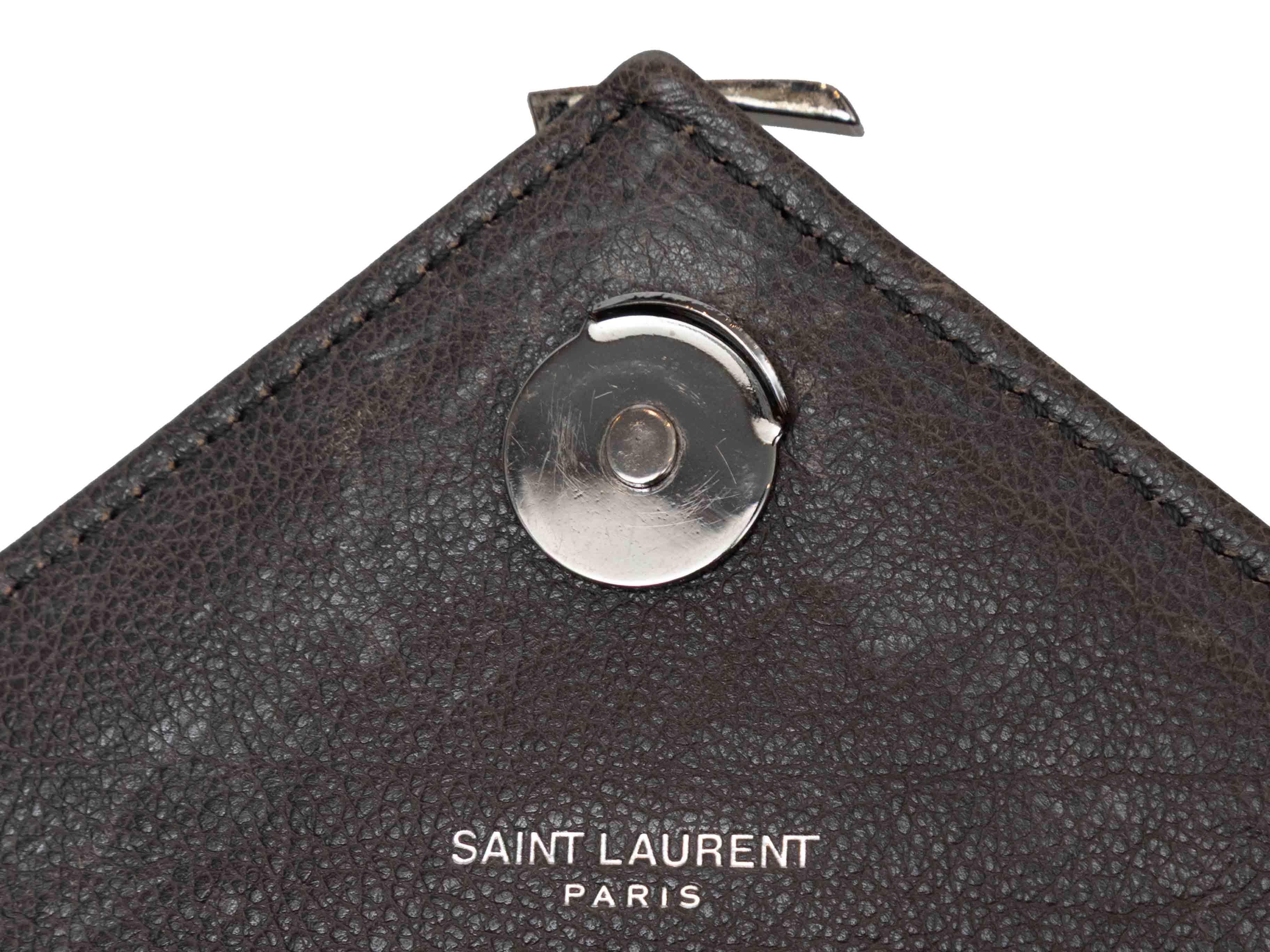 Saint Laurent Grigio Lou Lou Matelasse Handbag in vendita 1
