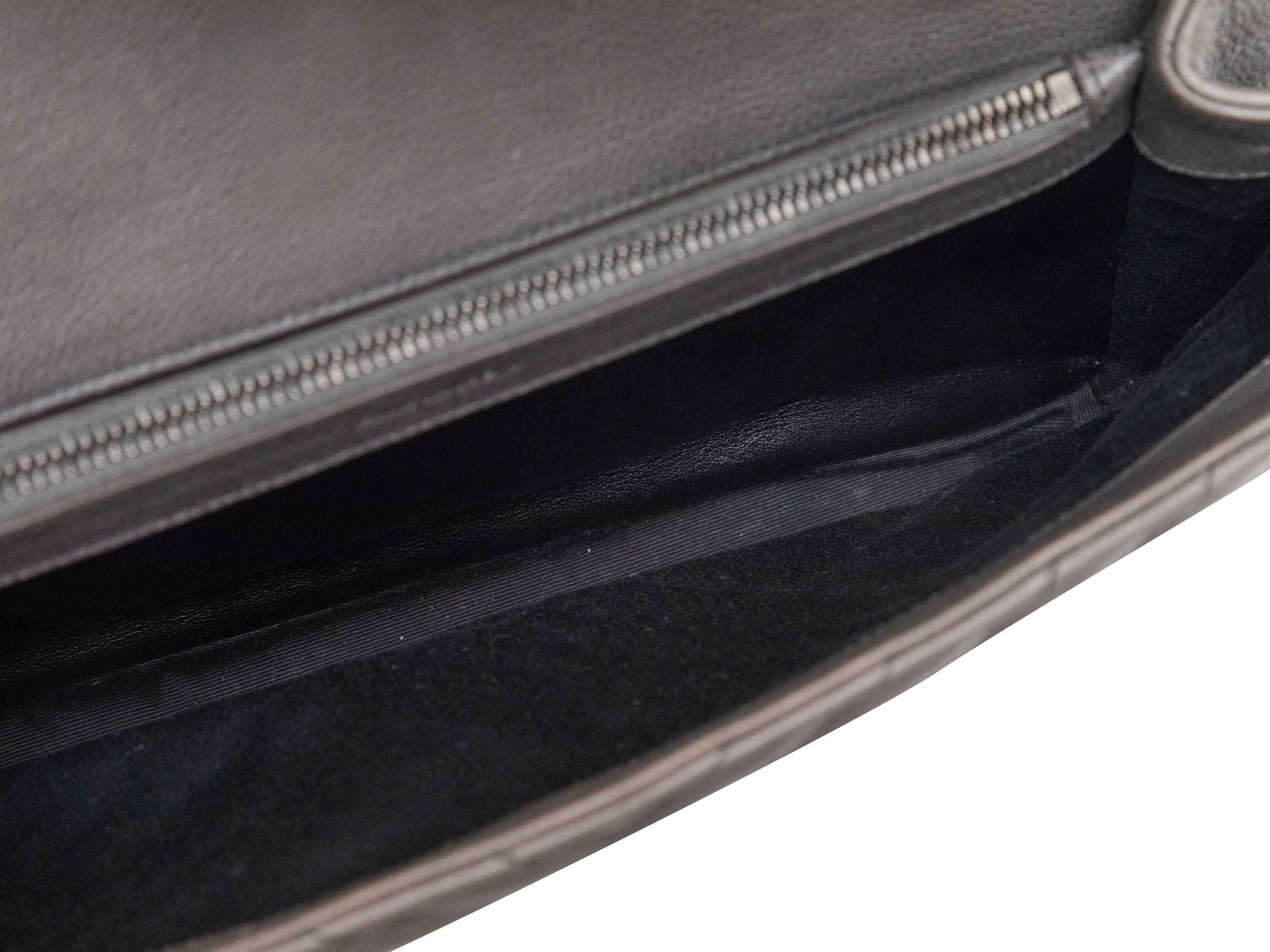 Saint Laurent Grigio Lou Lou Matelasse Handbag in vendita 2