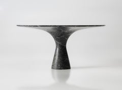 Grey Saint Laurent Refined Contemporary Marble Oval Table 210/75