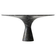 Grey Saint Laurent Refined Contemporary Marble Round Table M/R 180