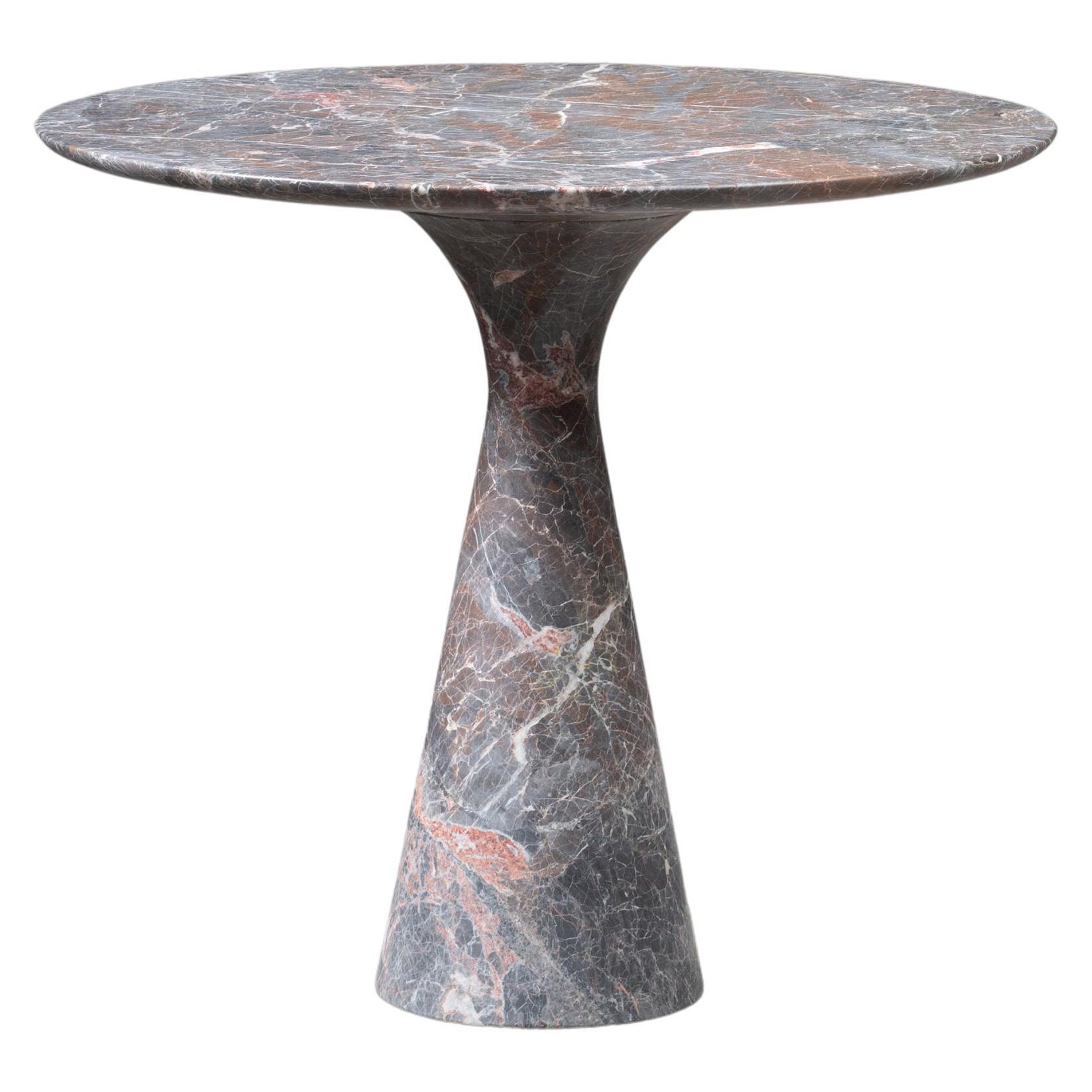 Mesa auxiliar de mármol Saint Laurent Gris Contemporáneo Refinado 62/45
