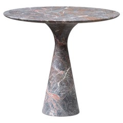 Grey Saint Laurent Refined Contemporary Marble Side Table 62/45