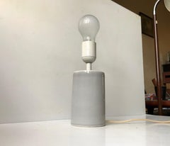 Grey Scandinavian Celadon Table Lamp by Aksel Larsen for Axella, 1970s