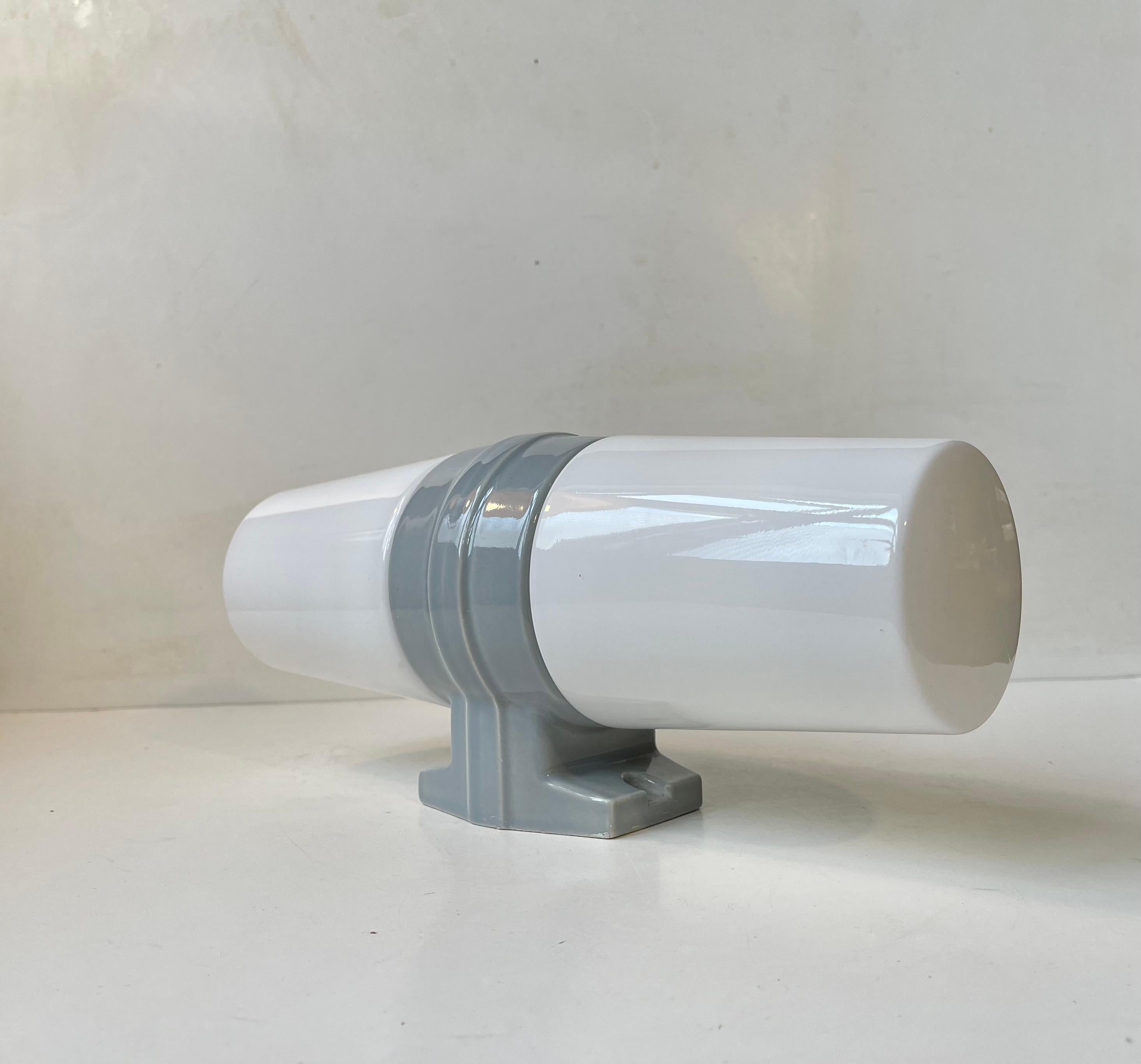 Grey Scandinavian Dual Bathroom Wall Lamp by Sigvard Bernadotte for Ifö, 1960s In Good Condition For Sale In Esbjerg, DK