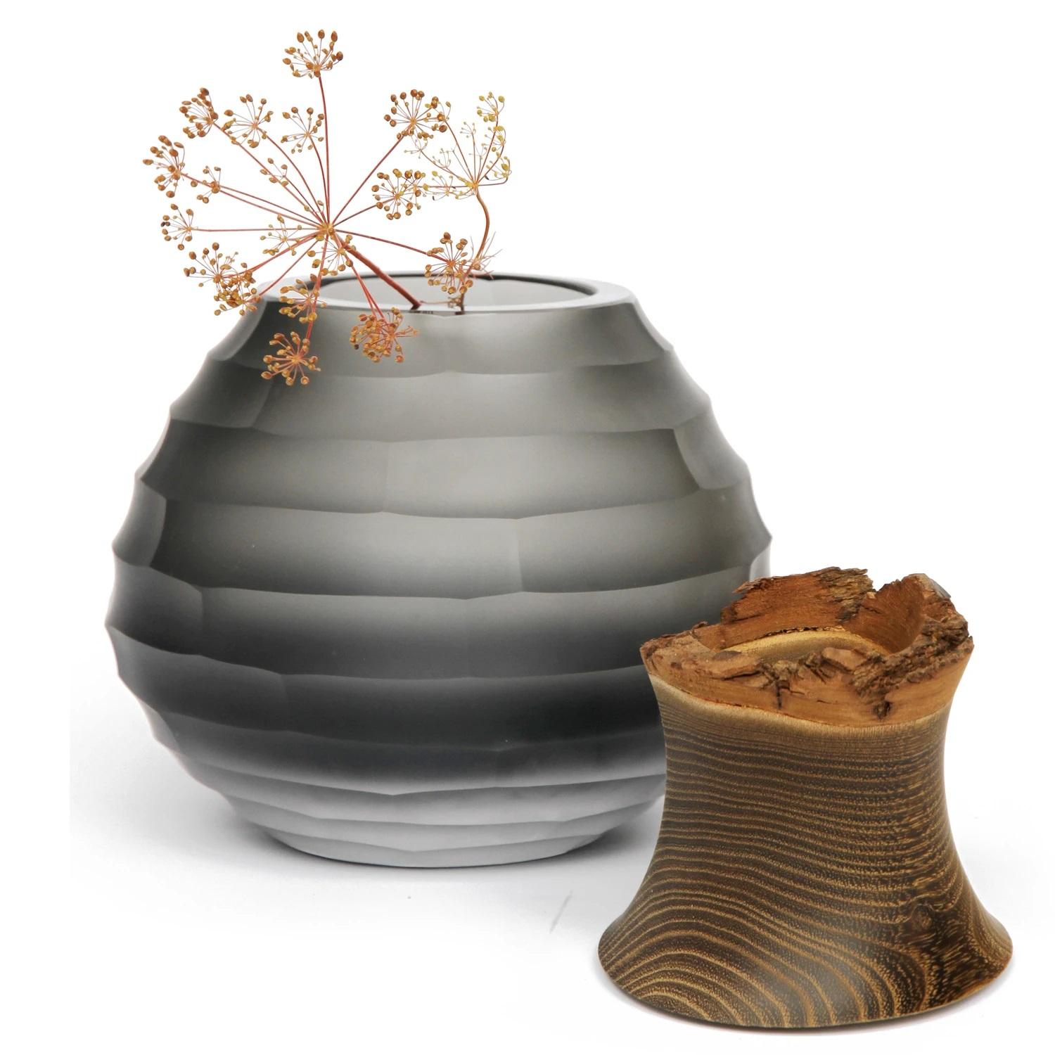 Tedesco Vaso impilabile Sculpt grigio, Pia Wüstenberg in vendita