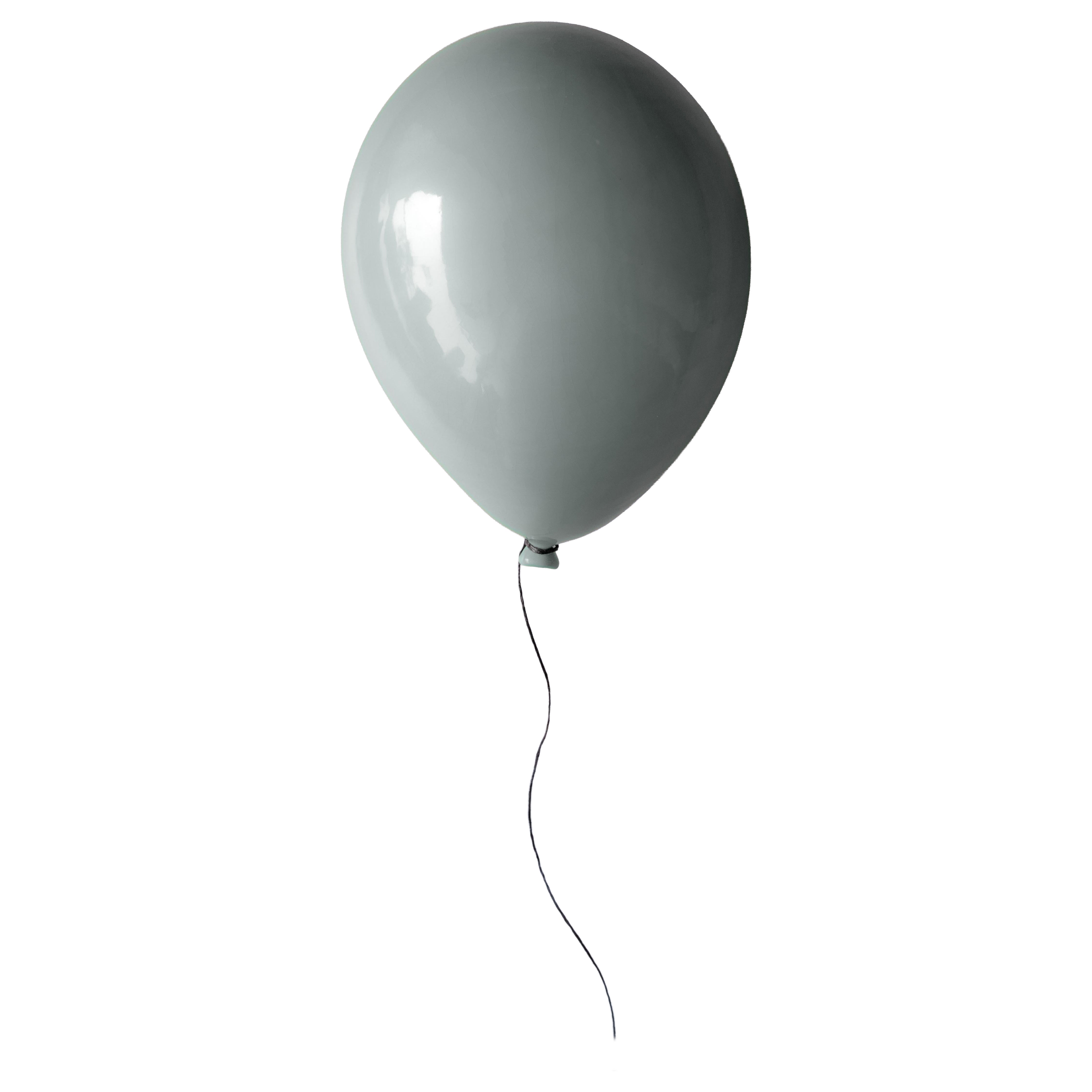 Concrete Grey Ceramic Balloon Sculpture by ArtArsouf, 3D For Sale