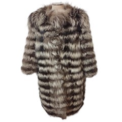 Grey Shaded Murmansky Fur Coat M