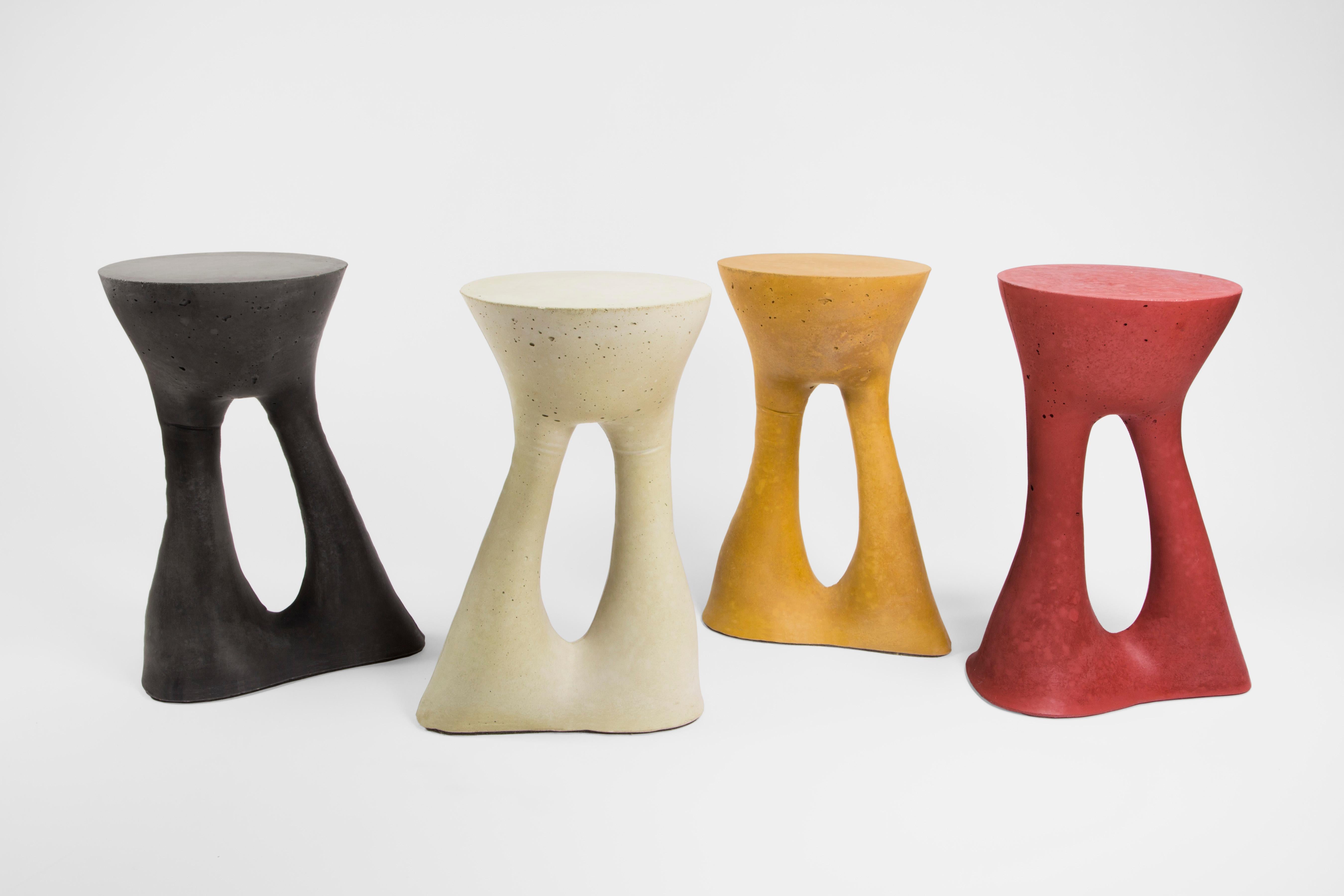American Grey Short Kreten Side Table from Souda, Made to Order For Sale