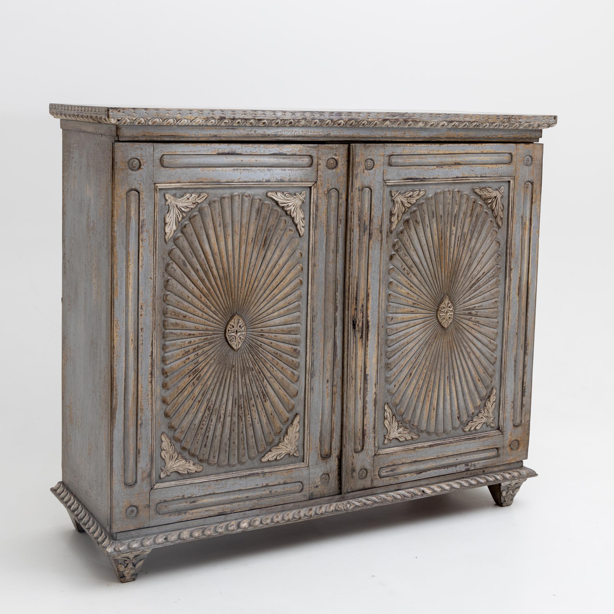 Gustavian Grey Sideboard, Anglo-Indian, 19th Century