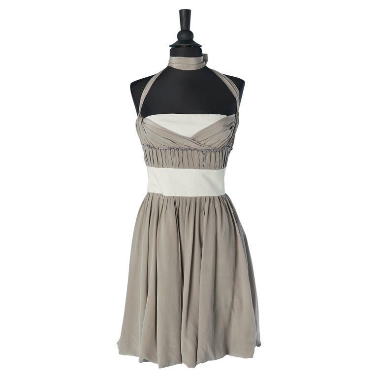 sachin and babi light blue dress Blush Chiffon Corset Chic Drapes & Beads Evening Dress