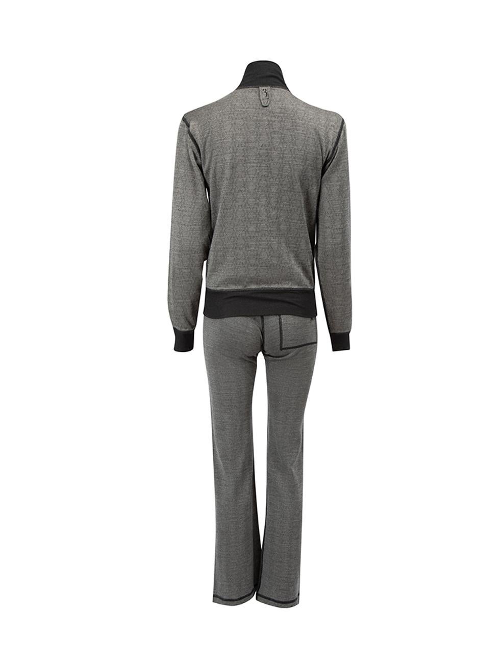 Billionaire Grey Silk Tracksuit Set Size XS In Good Condition For Sale In London, GB