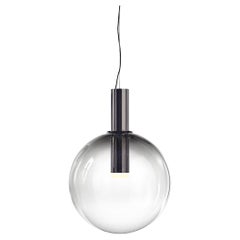 Grey / Silver Crystal Glass Pendant, Phenomena by Dechem Studio for Bomma