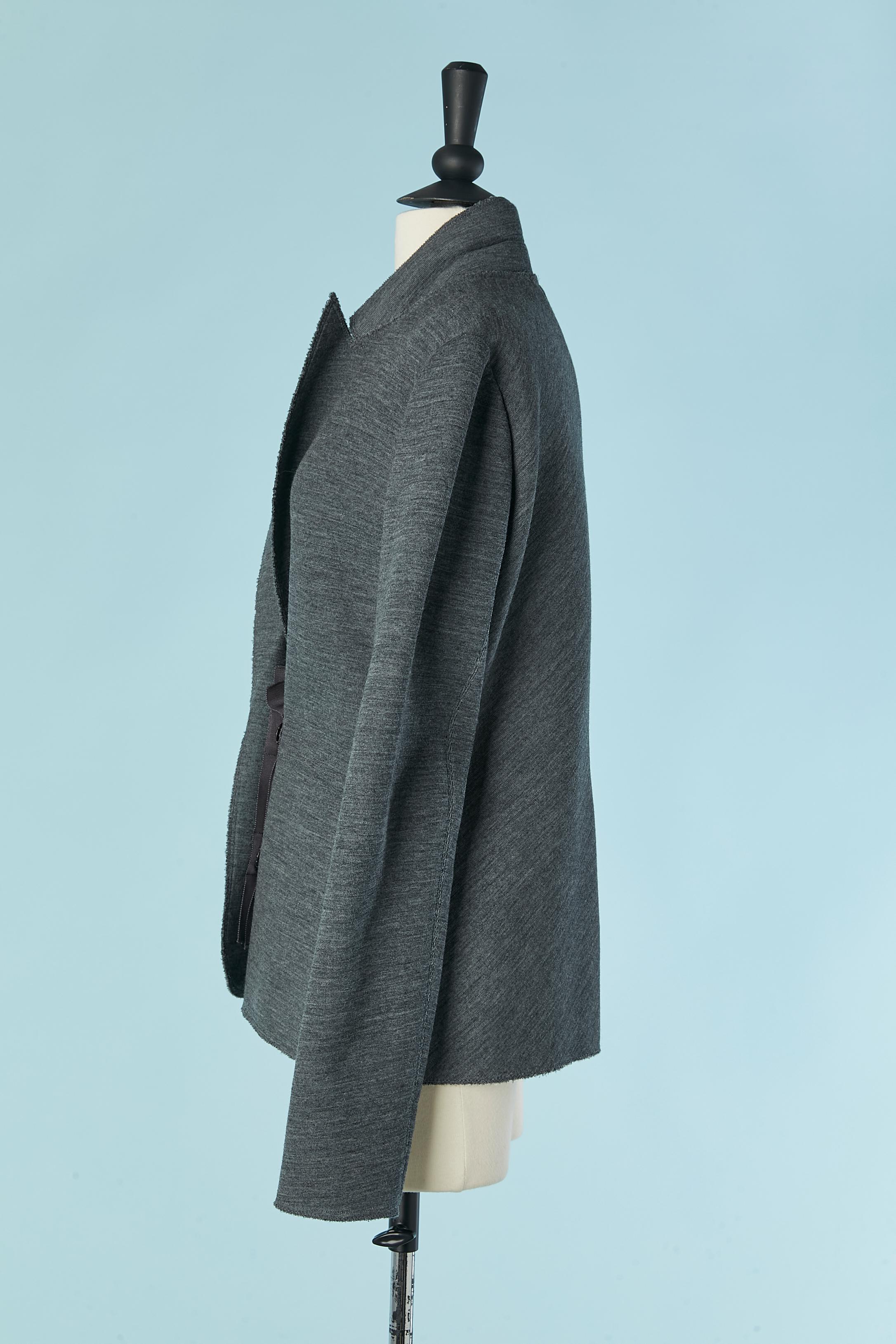Veste grise Lanvin par Alber Elbaz W2011 Excellent état - En vente à Saint-Ouen-Sur-Seine, FR