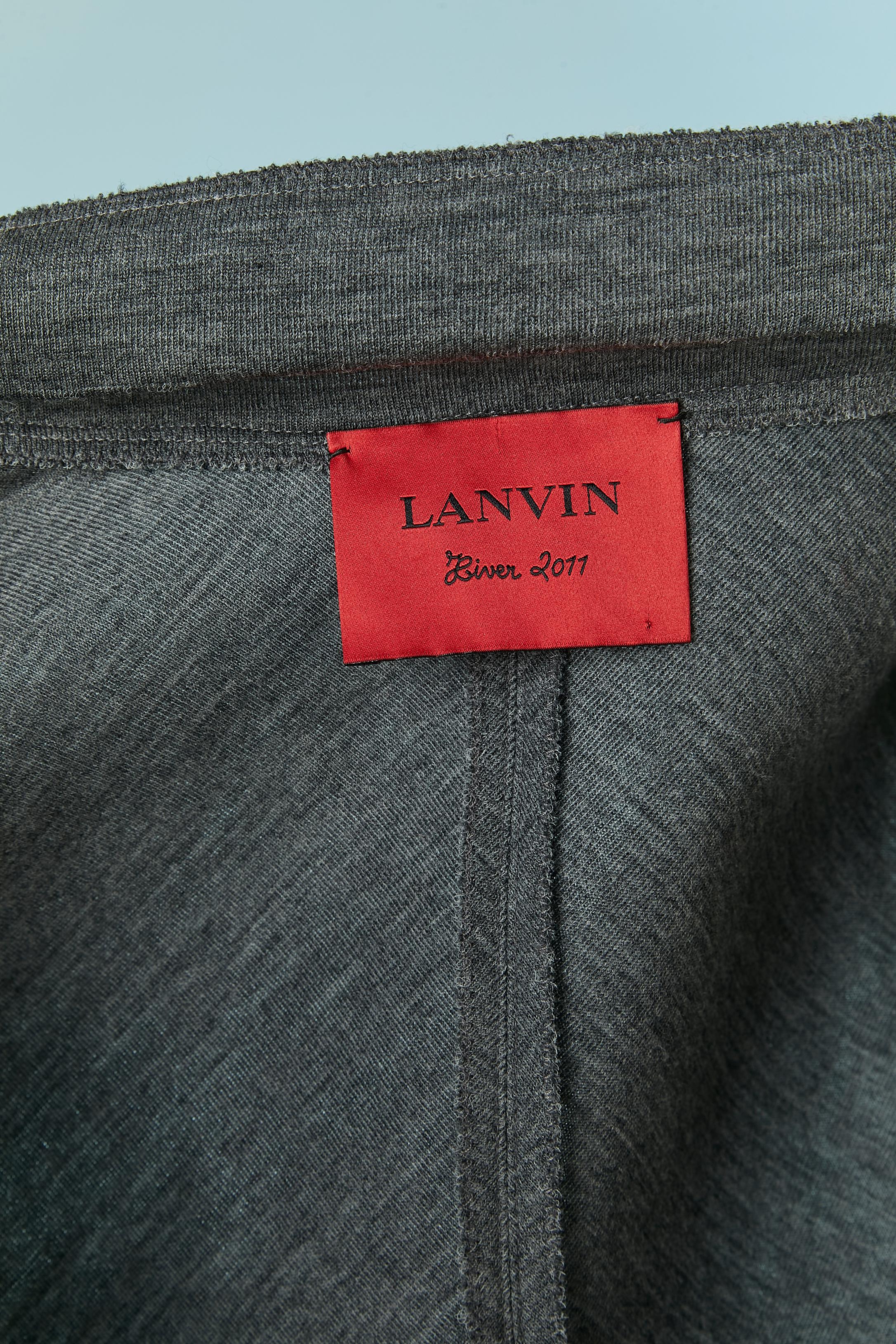 Veste grise Lanvin par Alber Elbaz W2011 en vente 1
