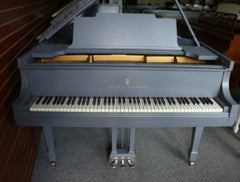 Grey "Slate Steinway" Grand Piano Model M Custom Hand-Painted Modern Minimalist