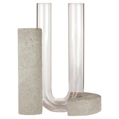 Grey-Smoked Cochlea Della Consapevolezza Soils Edition Vase by Coki Barbieri