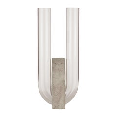 Grey-Smoked Cochlea Della Liberazione Soils Edition Vase by Coki Barbieri