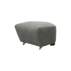 Grey Smoked Oak Hallingdal The Tired Man Footstool by Lassen