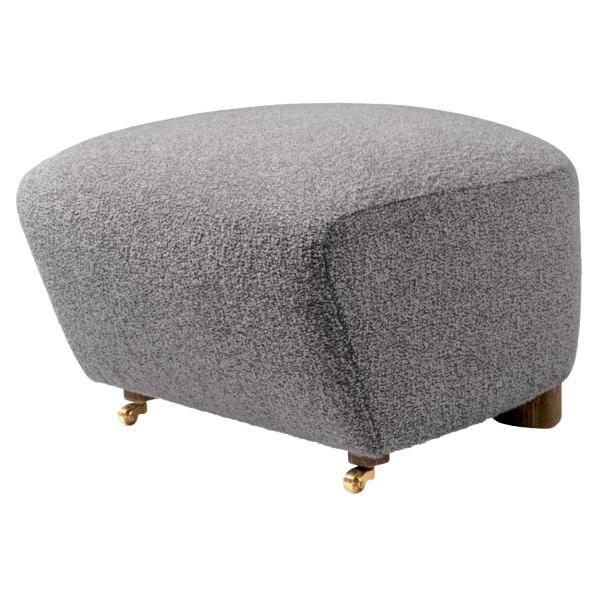 Grey Smoked Oak Sahco Zero the Tired Man Footstool by Lassen For Sale