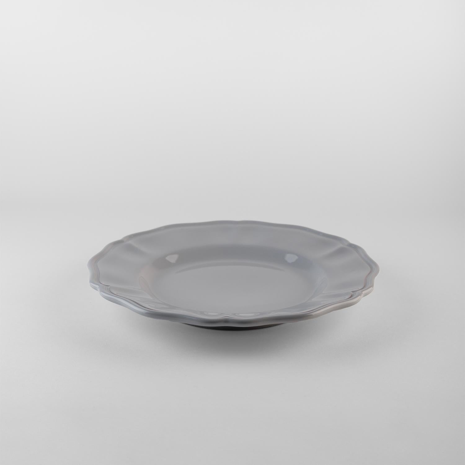 Los platos hondos grises sirven: Sopa, soporte, plato auxiliar para 4. Hecho a mano en Italia 2024 en Nuevo estado para la venta en San Miniato PI, IT