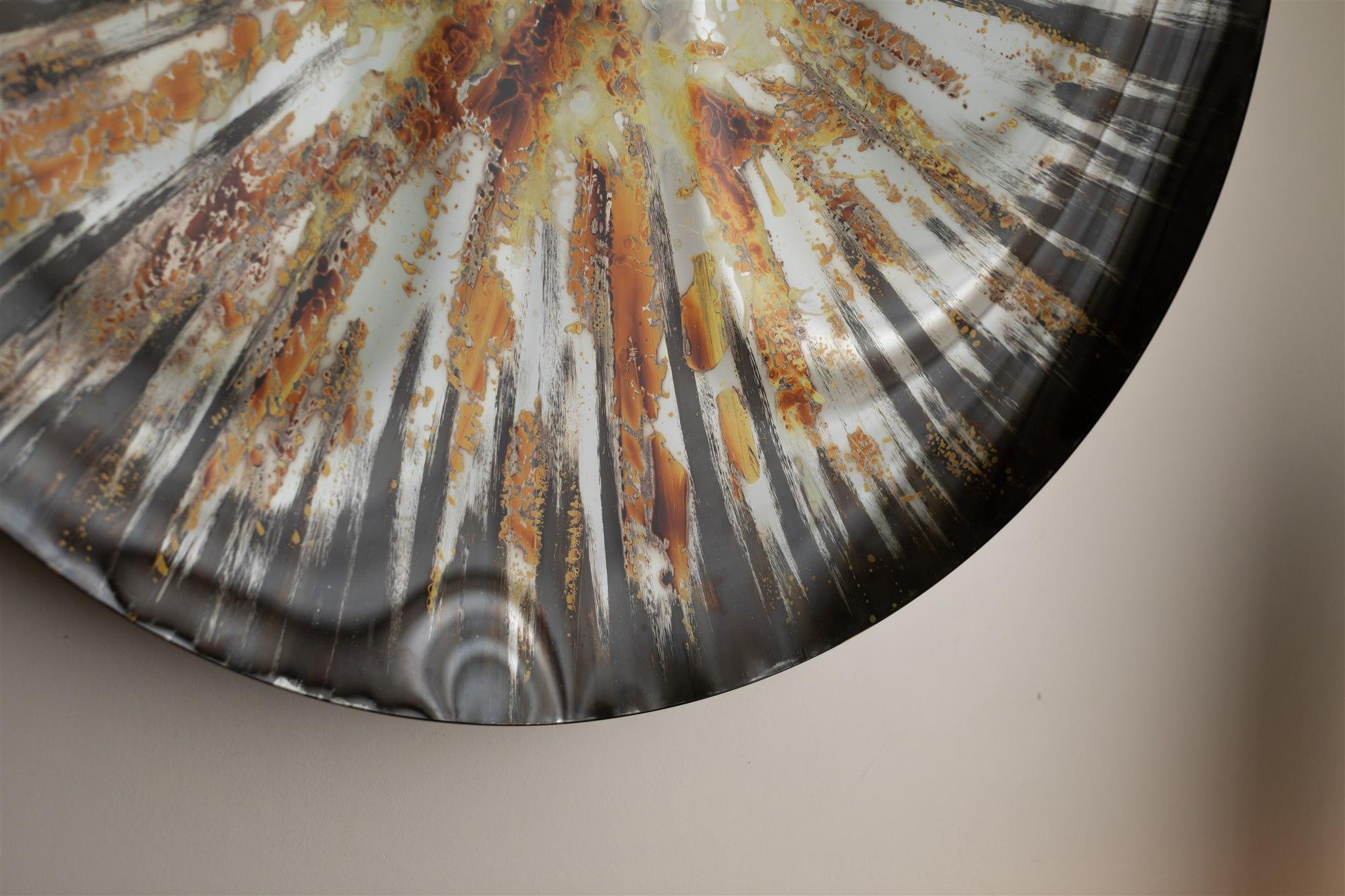Specchio da parete Grey Star di OOM Contemporary Glass in vendita 6