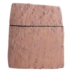 Grey Stoneware Box with Rose Engobe