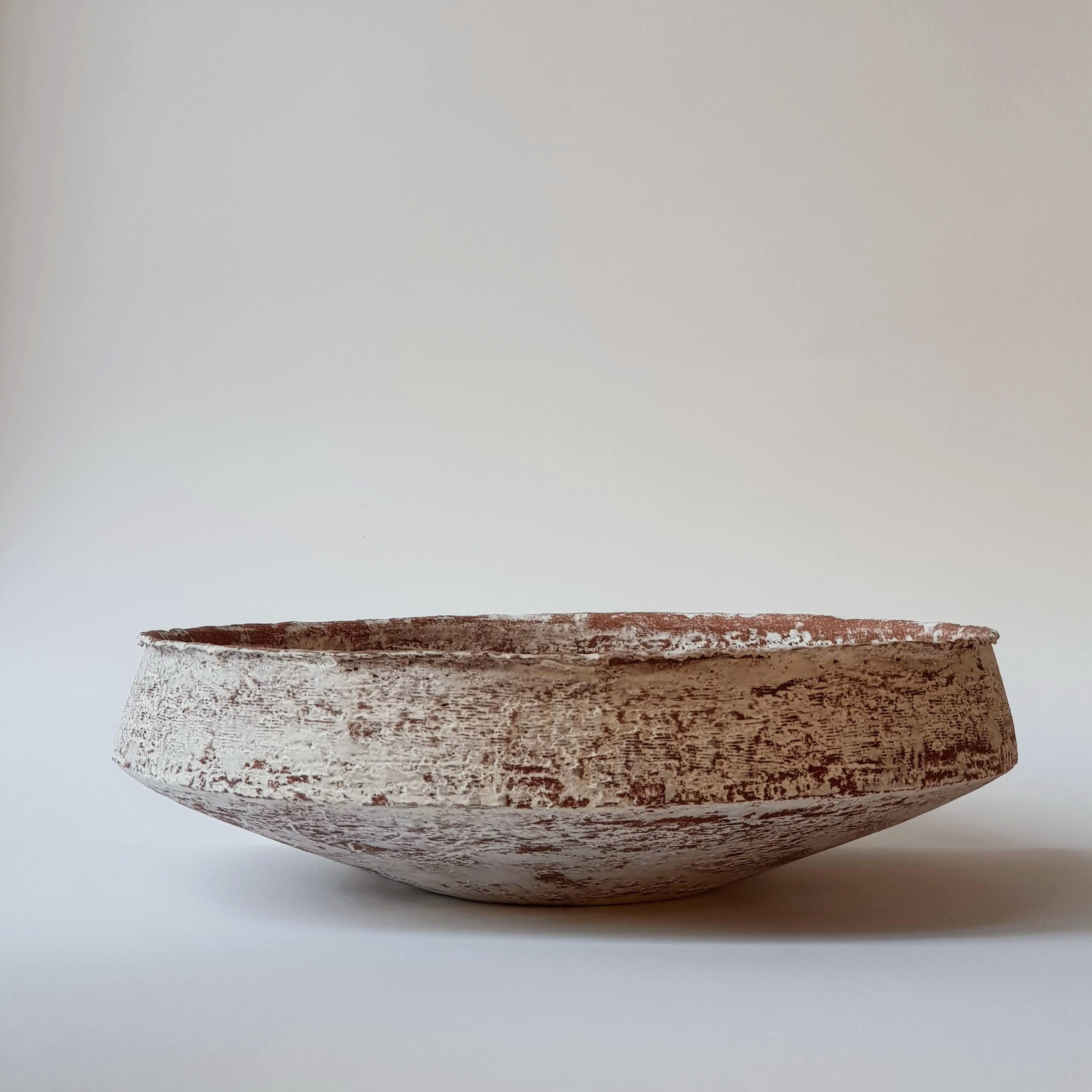 Grey Stoneware Pinakio Plate by Elena Vasilantonaki For Sale 3