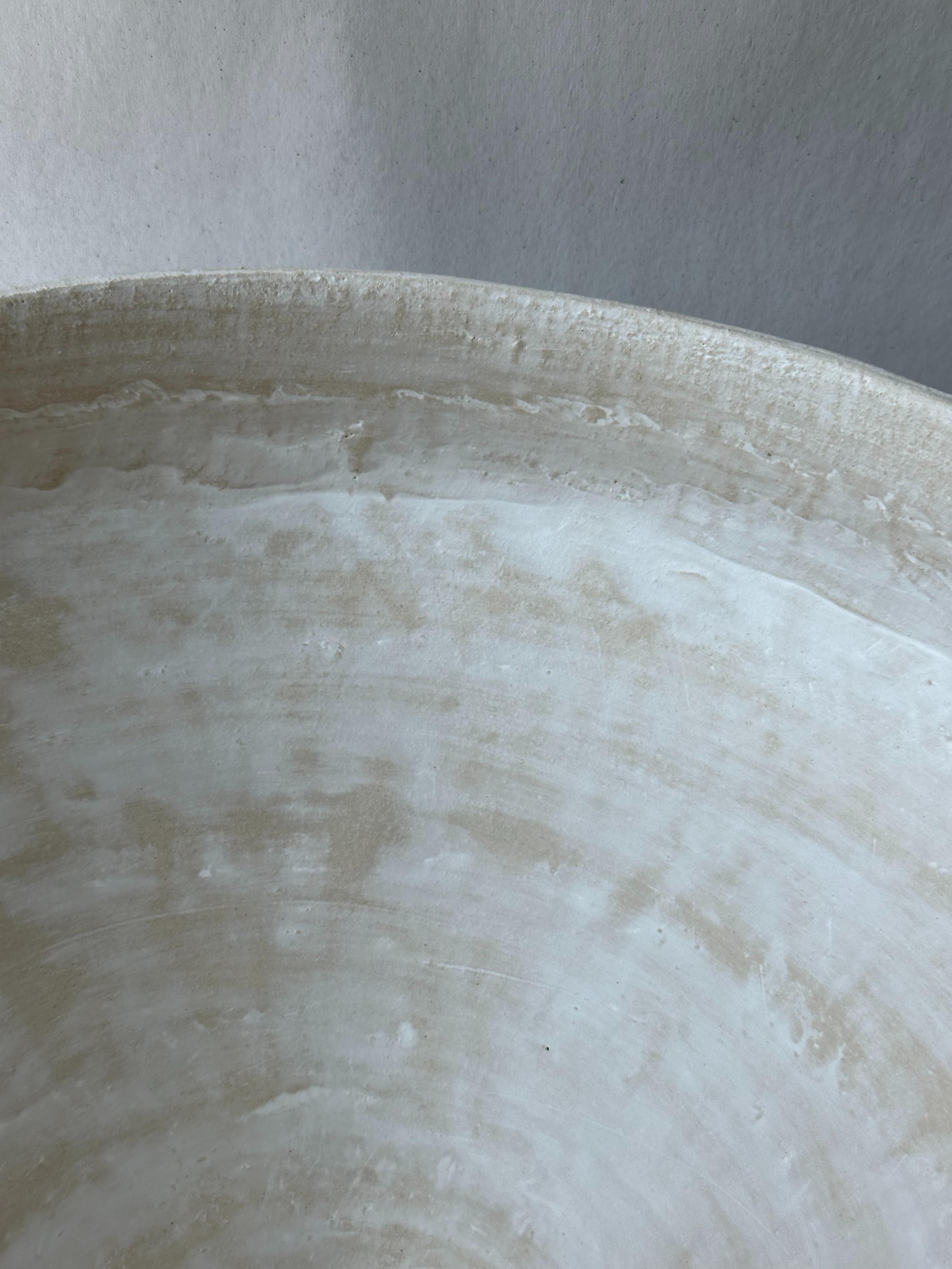 Grey Stoneware Roman Bowl by Elena Vasilantonaki For Sale 4