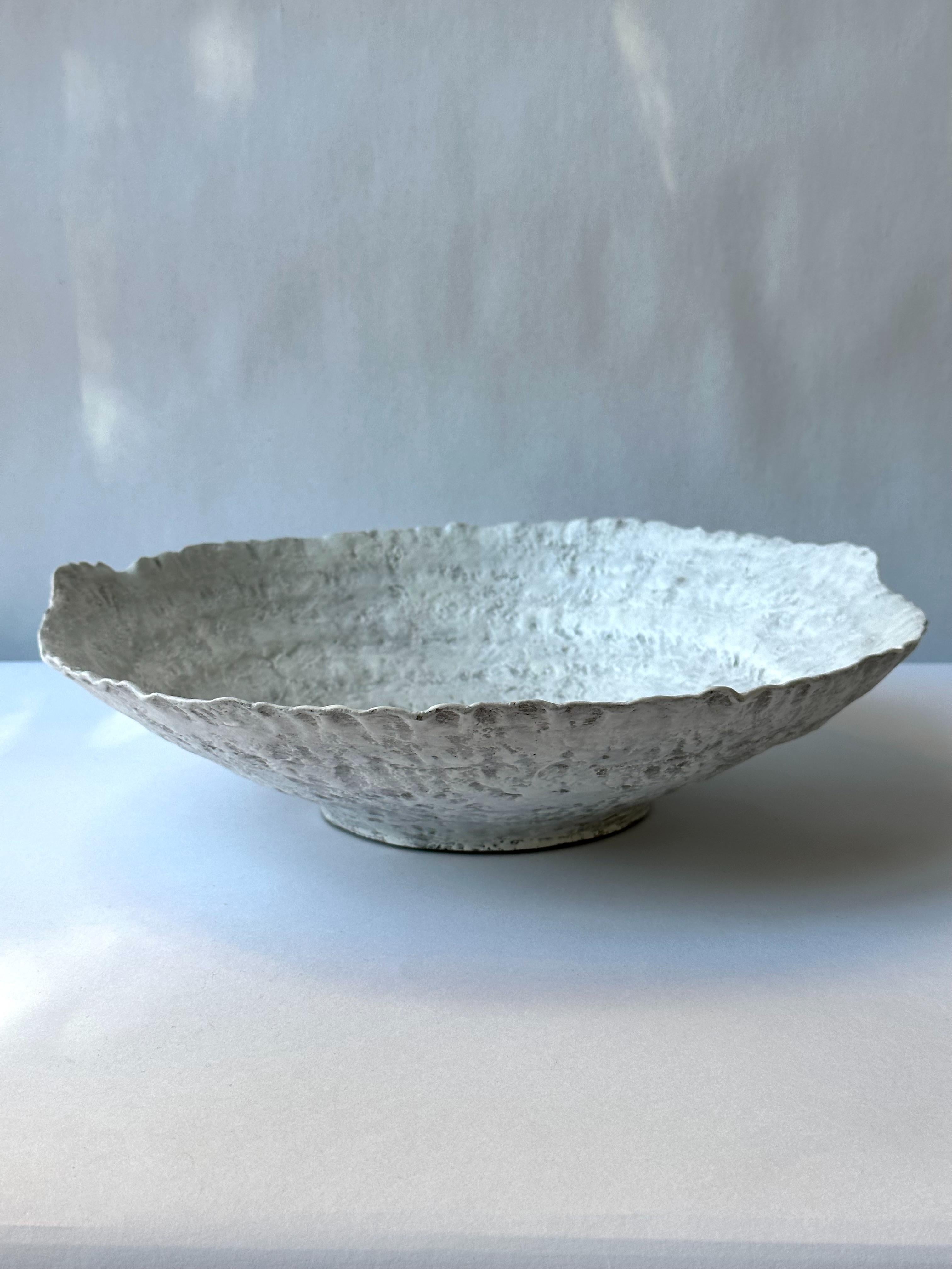 Grey Stoneware Symposio Bowl by Elena Vasilantonaki For Sale 2