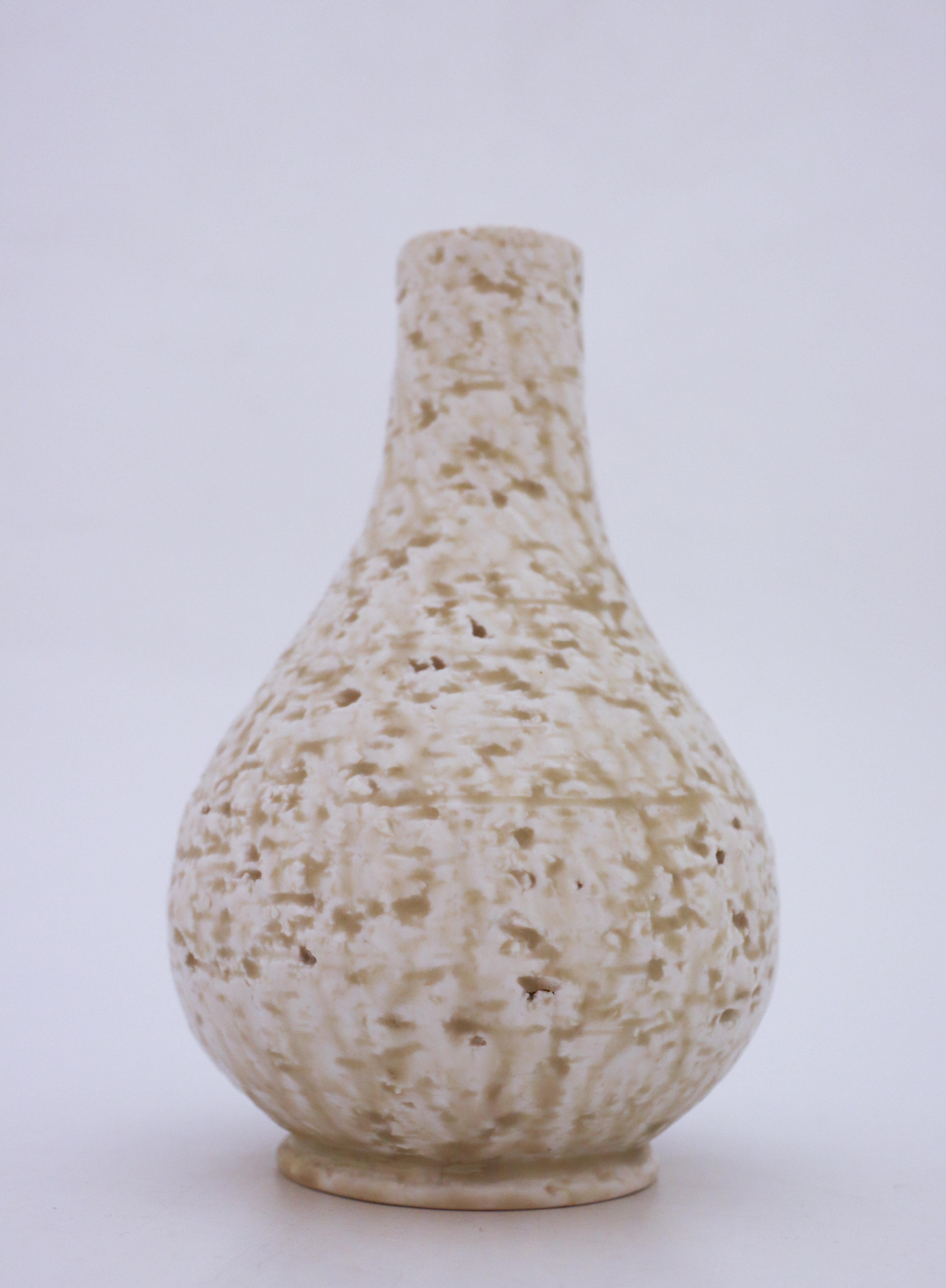 Glazed Grey Stoneware Vases Chamotte, Gunnar Nylund, Rörstrand, Scandinavian Modern For Sale