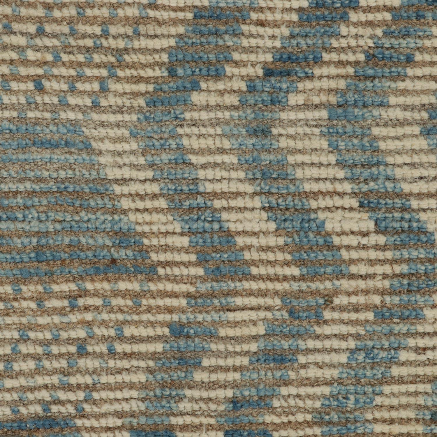 This Grey Stripe Moroccan Wool Rug - 9'9