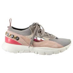 Scarpe da ginnastica Heroes in pelle scamosciata grigia misura IT 37
