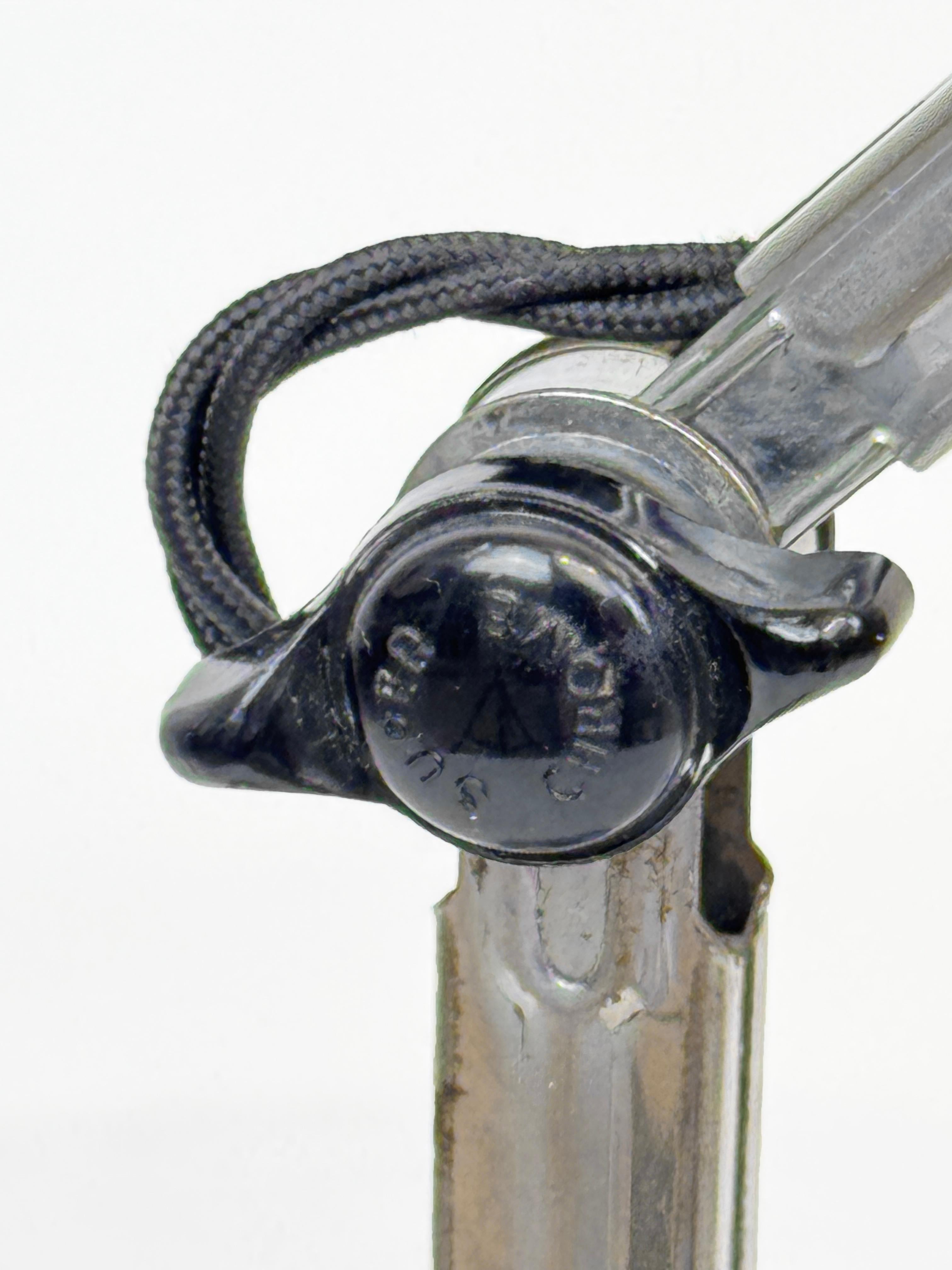 Grey Super Chrome Desk Lamp, France 1960's In Good Condition In London, GB