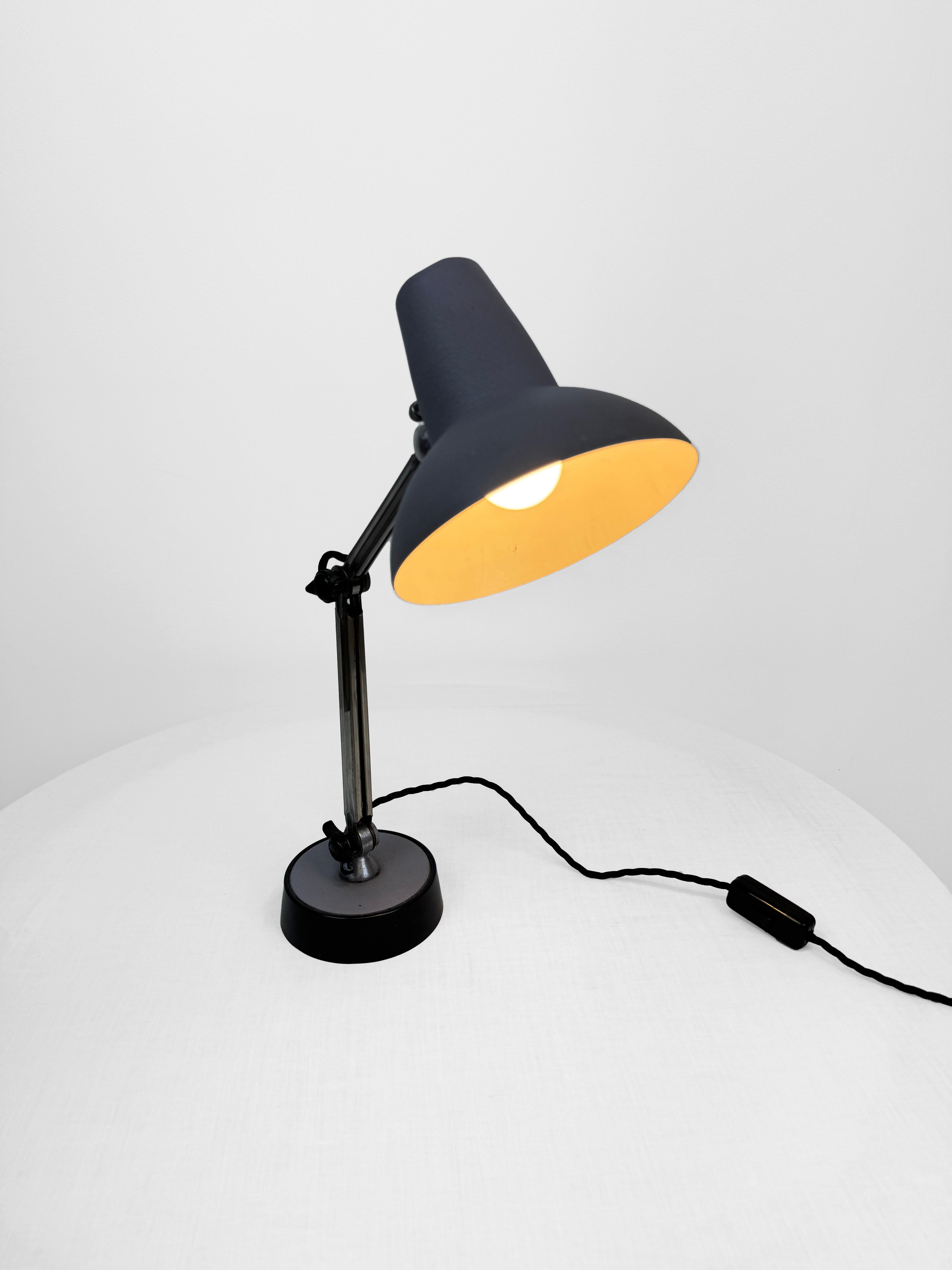 Grey Super Chrome Desk Lamp, France 1960's 1