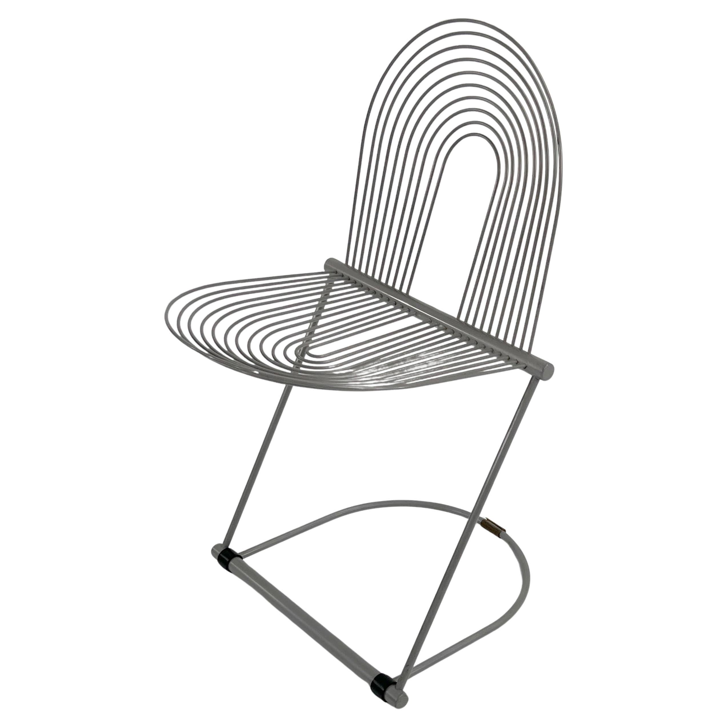 Grey Swing Chair by Jutta 
Herbert Ohl for Rosenthal Lübke, 1980s For Sale