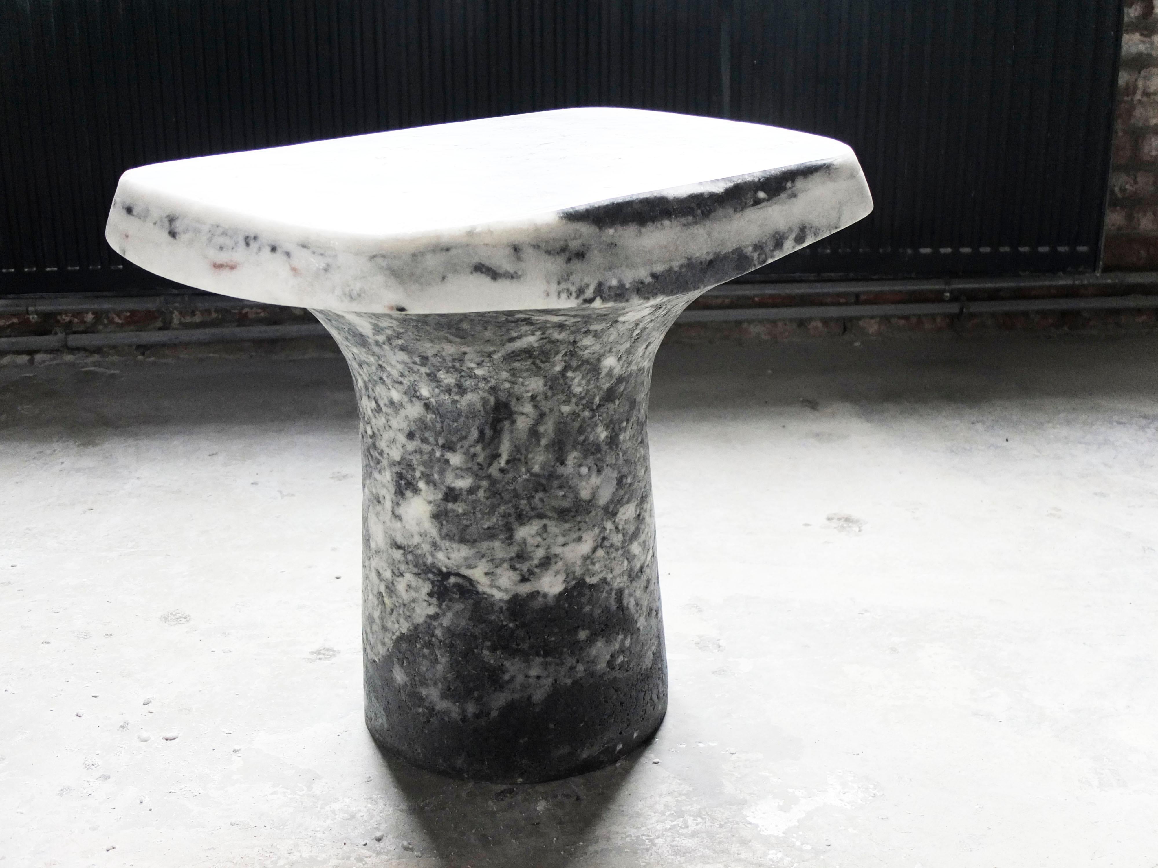 Post-Modern Grey T Table by Roxane Lahidji For Sale