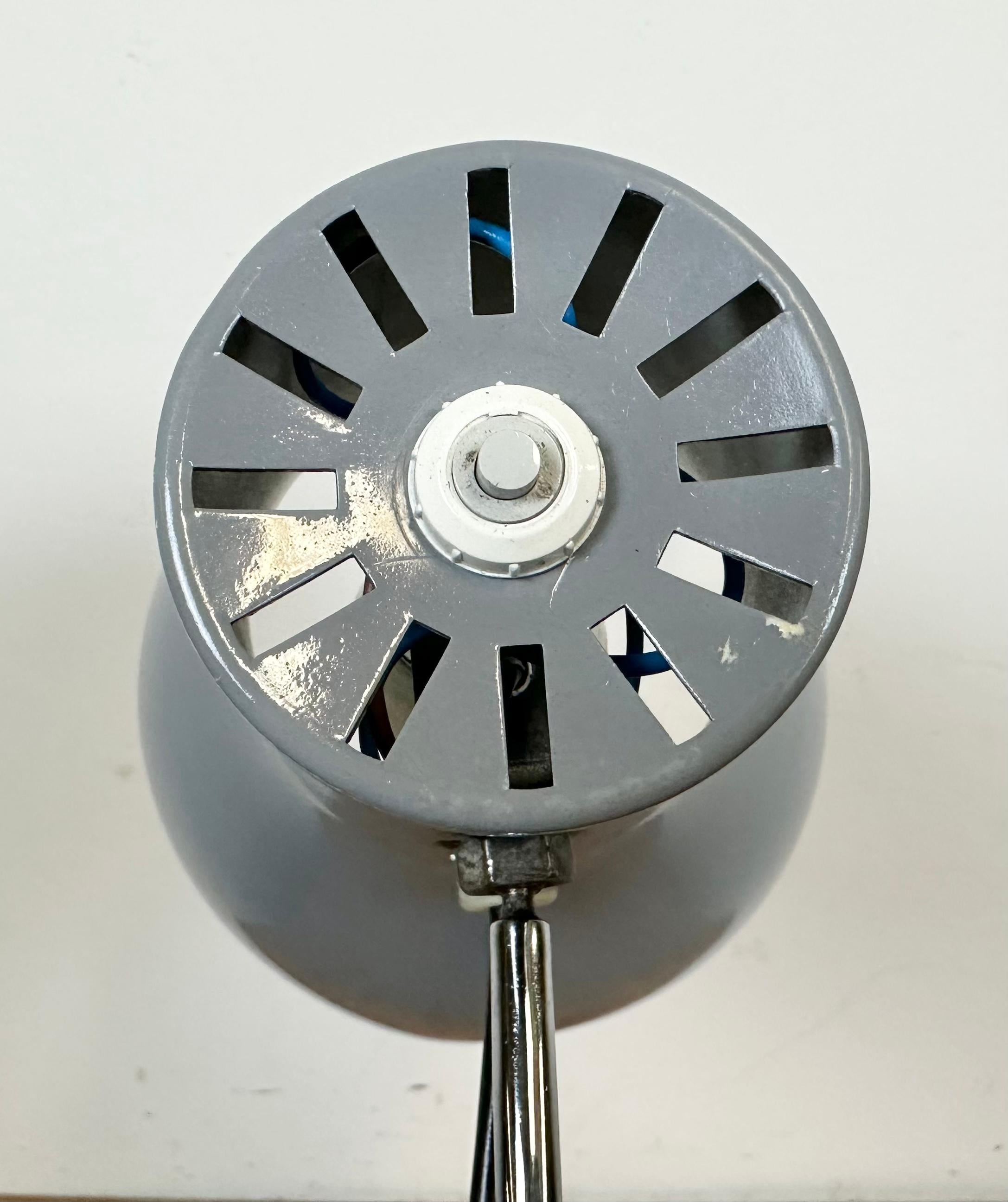 Grey Table Lamp by Josef Hurka for Napako, 1960s For Sale 2