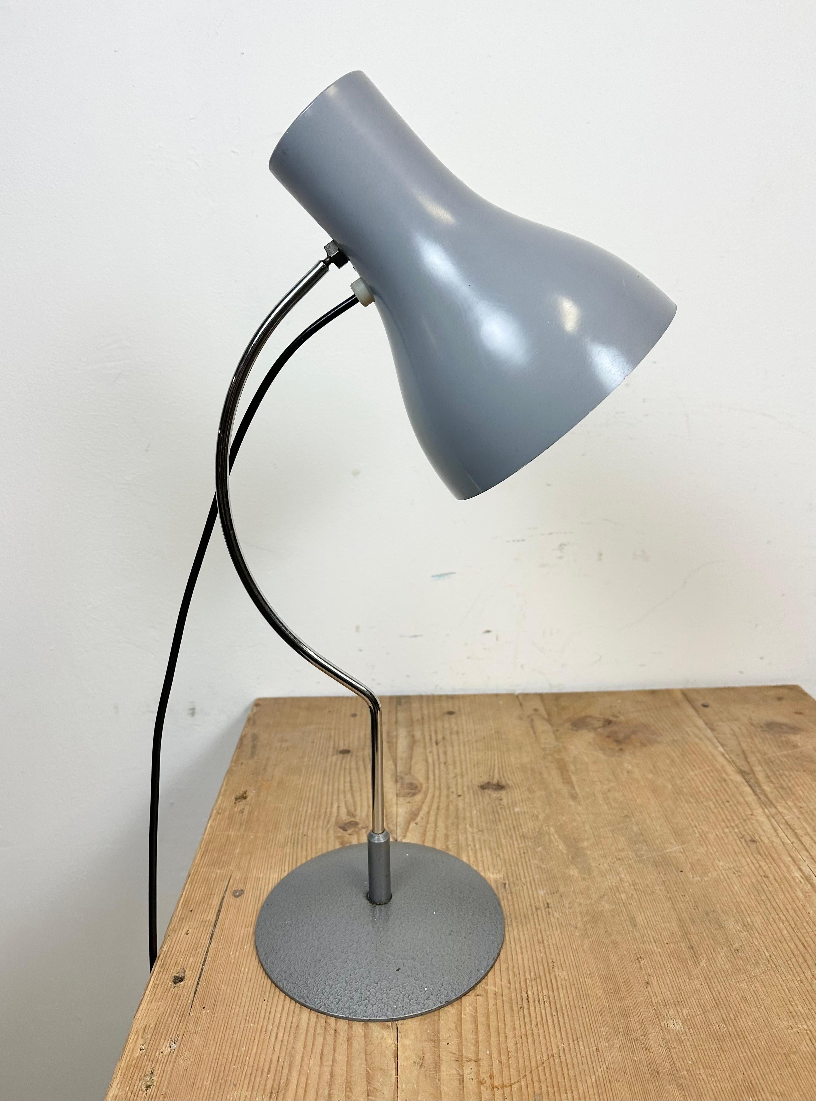 Grey Table Lamp by Josef Hurka for Napako, 1960s In Good Condition For Sale In Kojetice, CZ