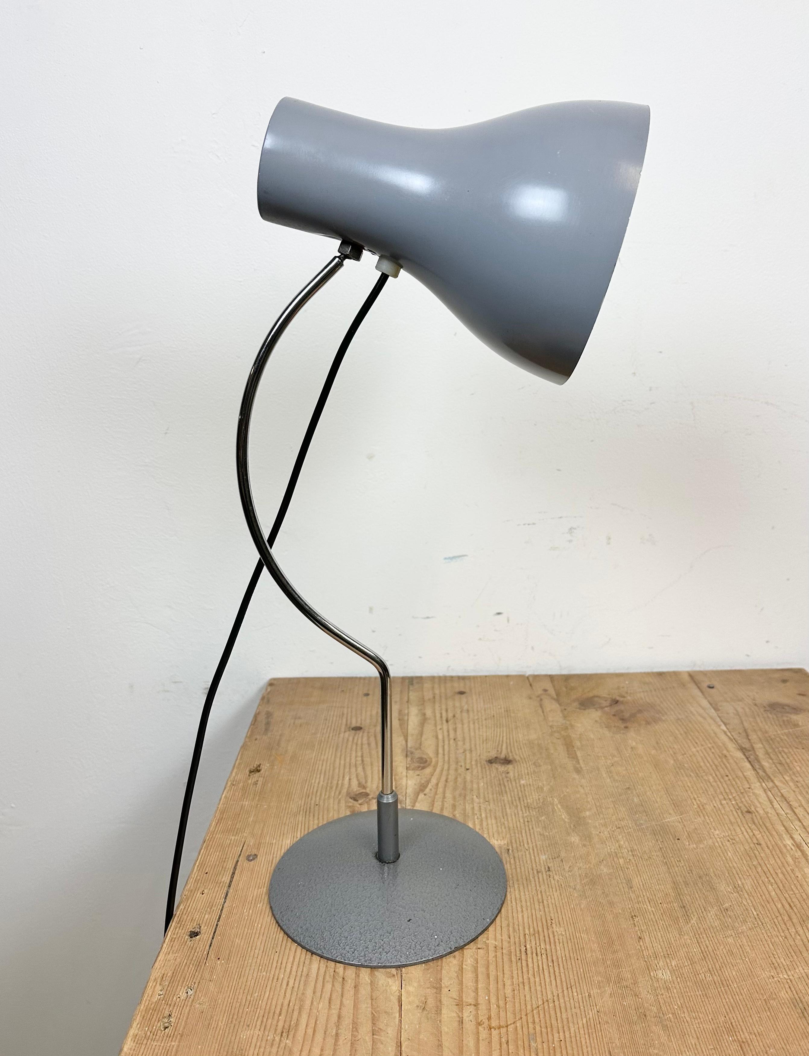 20th Century Grey Table Lamp by Josef Hurka for Napako, 1960s For Sale