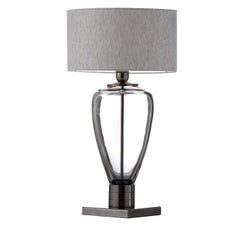 Lampada da tavolo grigia