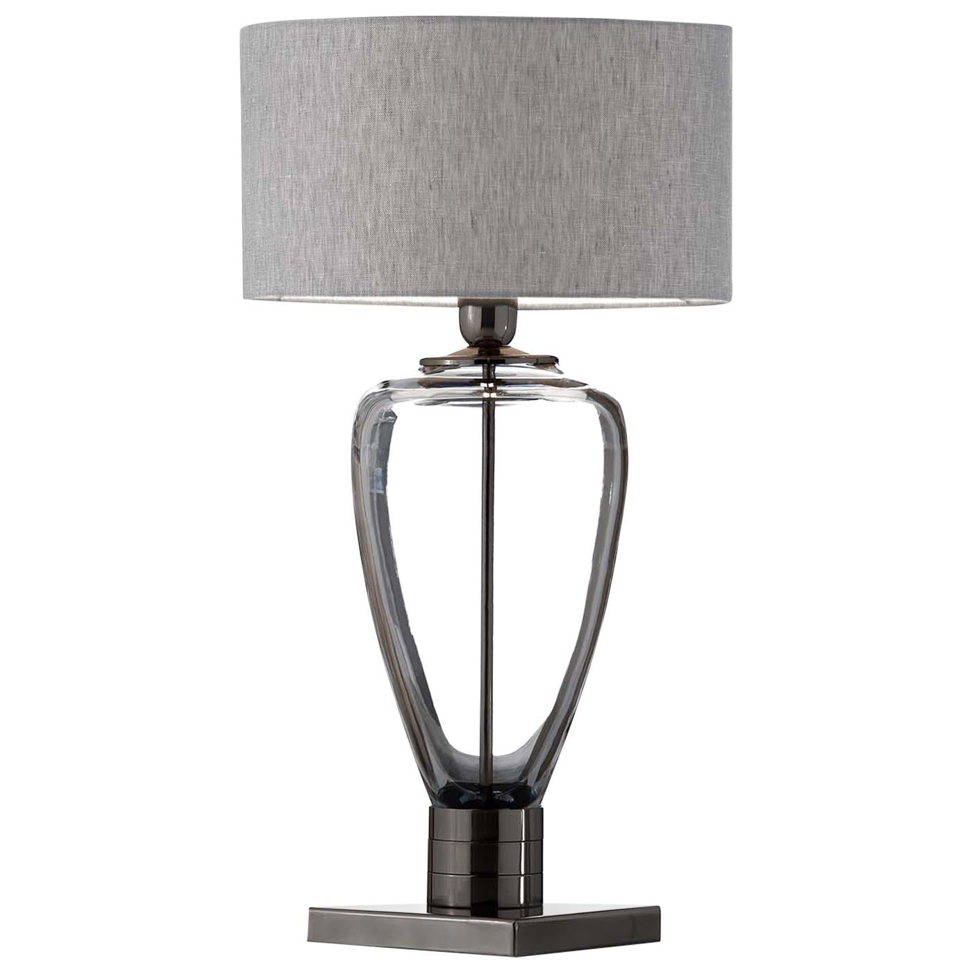Grey Table Lamp For Sale