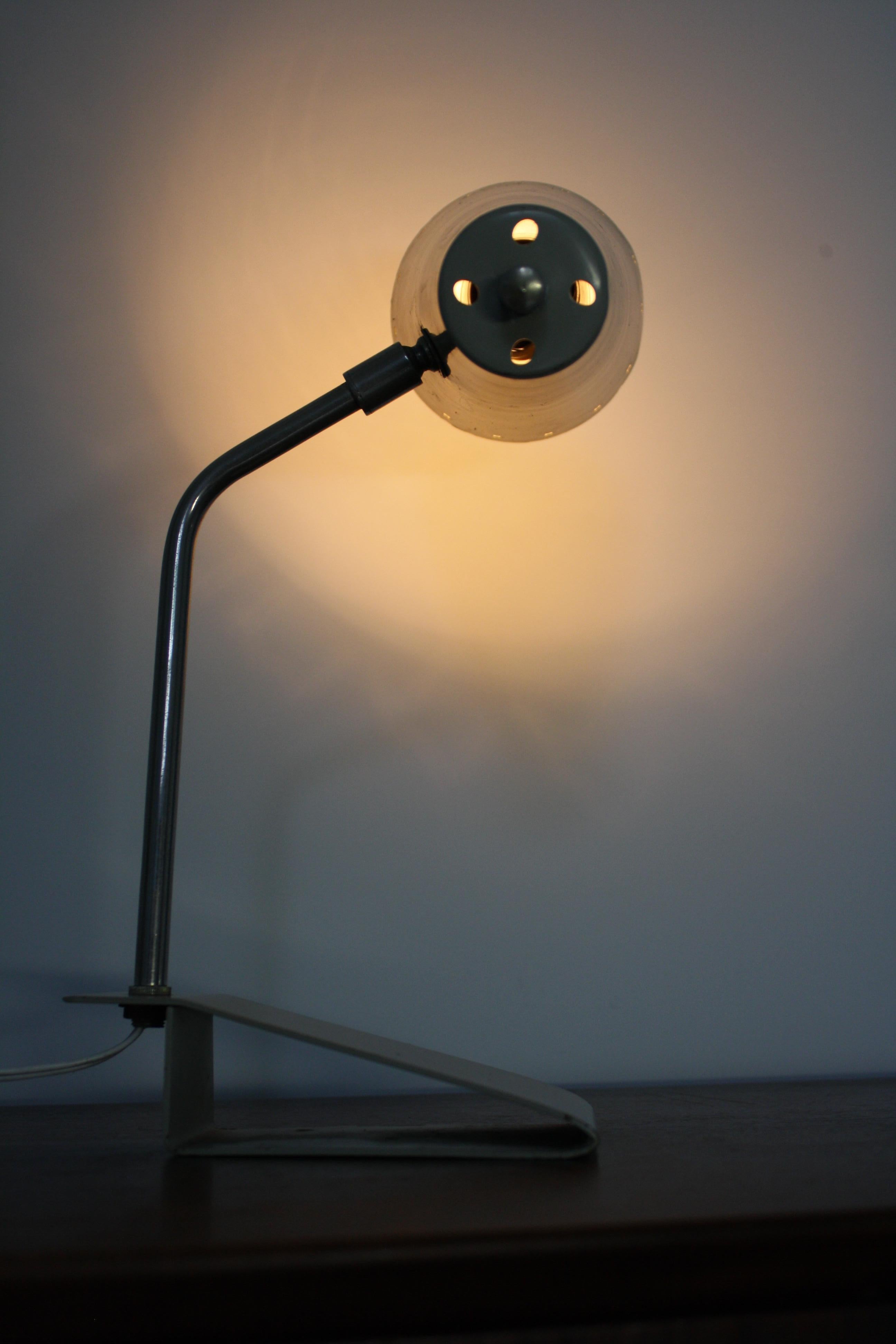 Grey Table of Wall Lamp, Model Pinocchio by H. Busquetand and Hala Zeist, 1950s For Sale 3