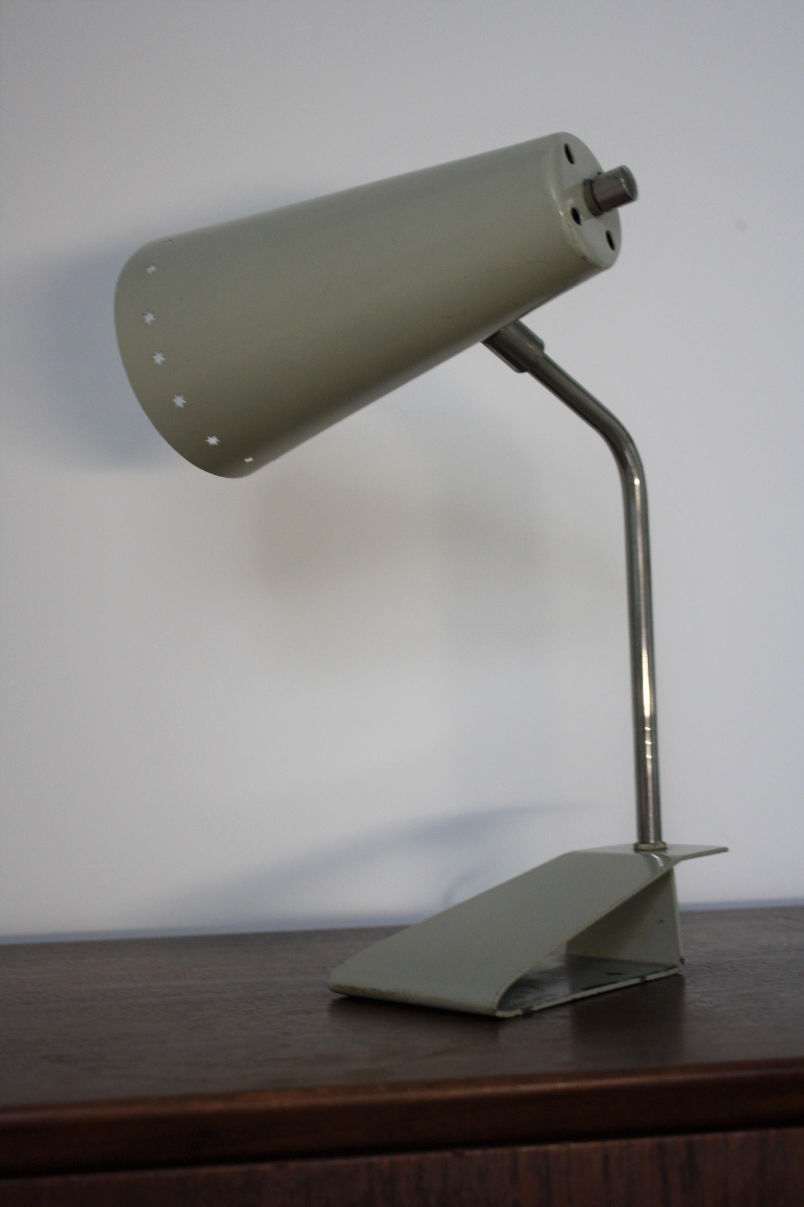 Dutch Grey Table of Wall Lamp, Model Pinocchio by H. Busquetand and Hala Zeist, 1950s For Sale