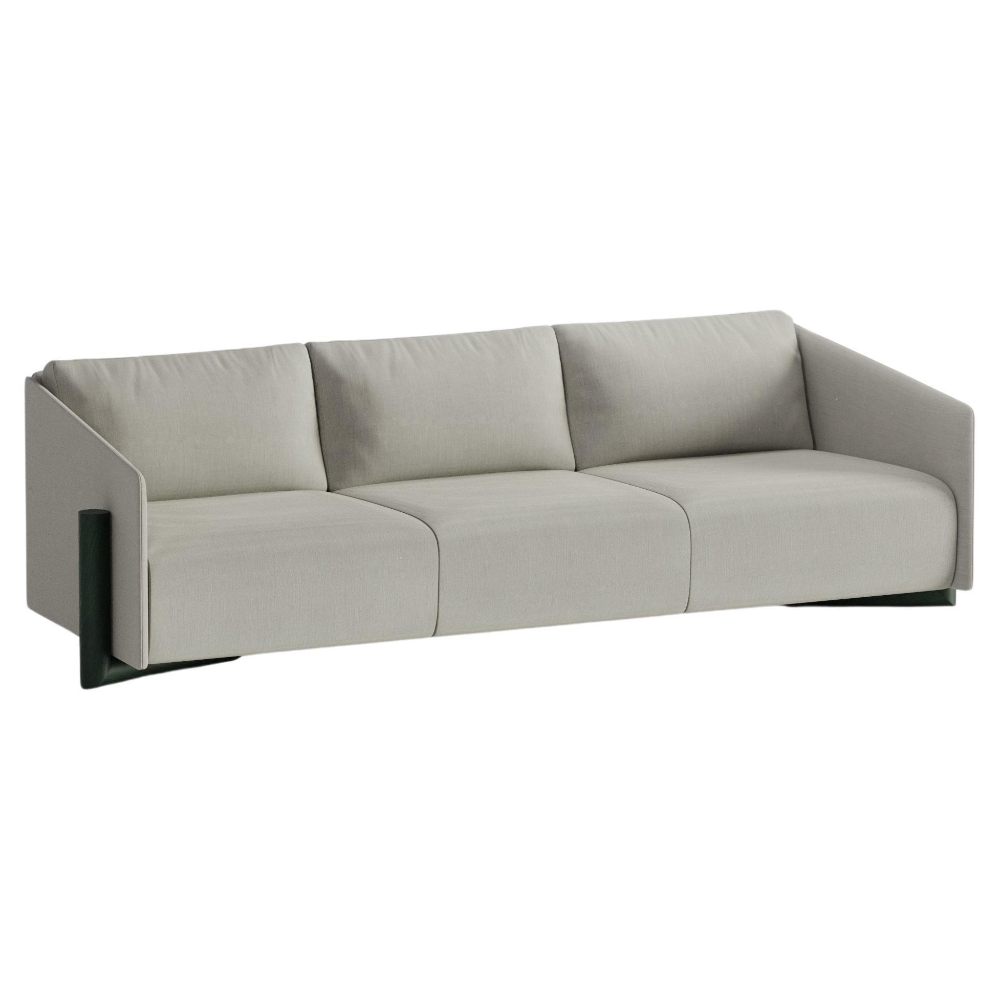 Grey Timber 4 Seater Sofa by Kann Design For Sale