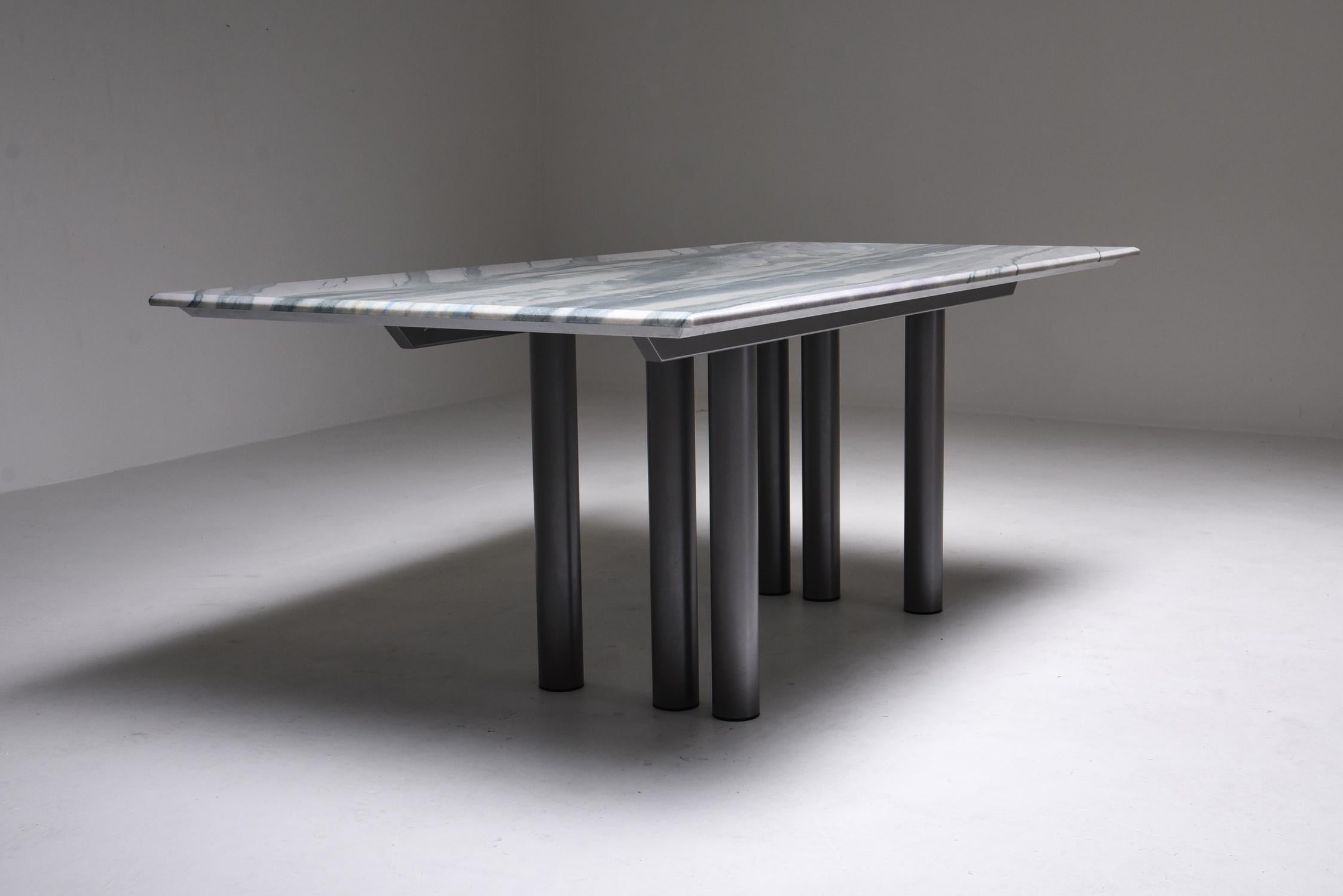 grey marble table