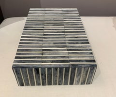Grey Tubular Design Bone Box, Indonesian, Contemporary