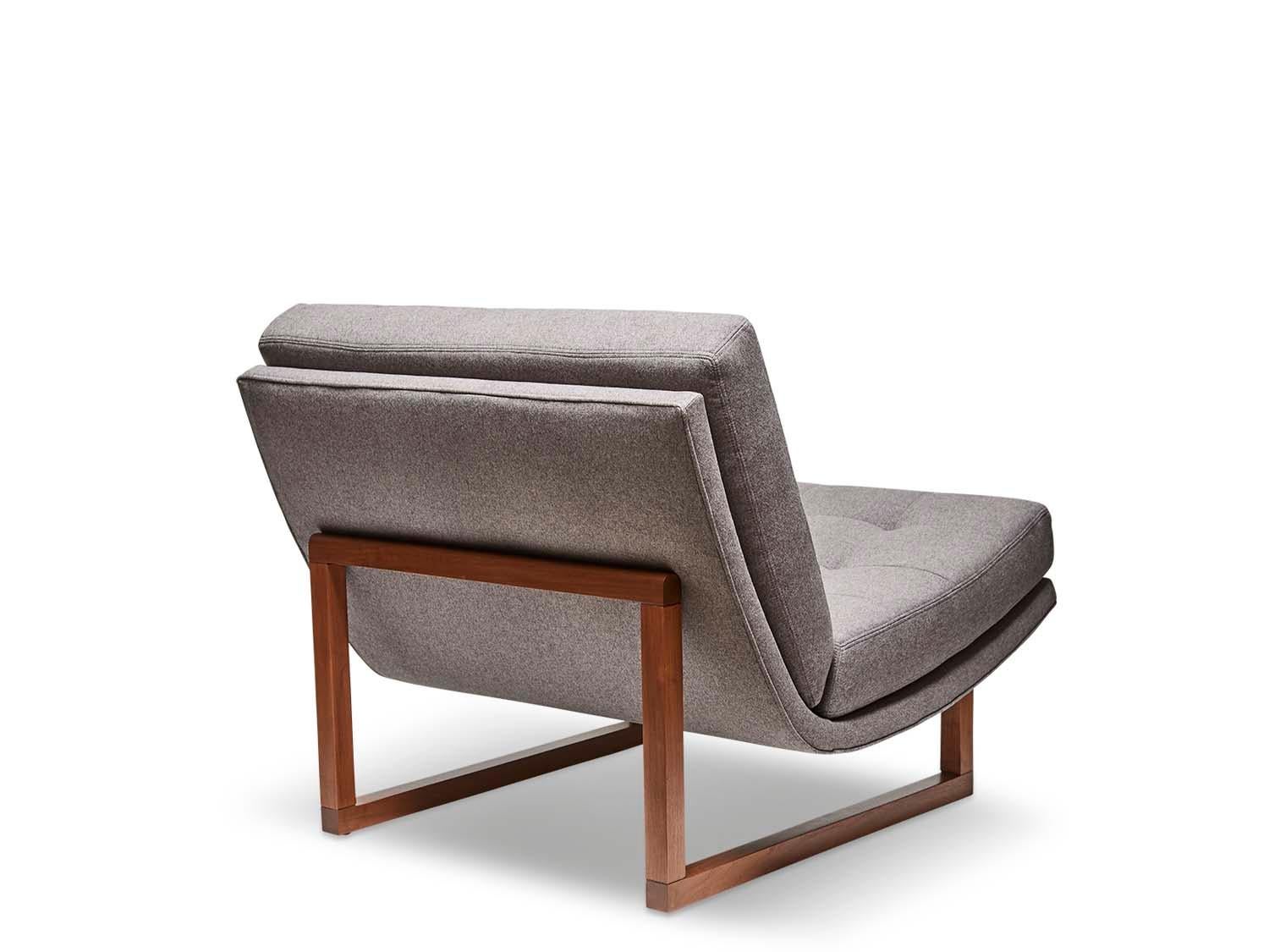 Griffin-Stuhl aus grauem Tweed von Lawson-Fenning (amerikanisch)